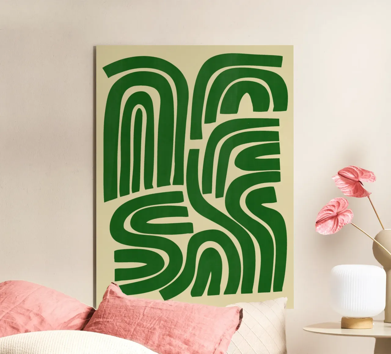 Striscia in verde alluminio dibond da Little Dean