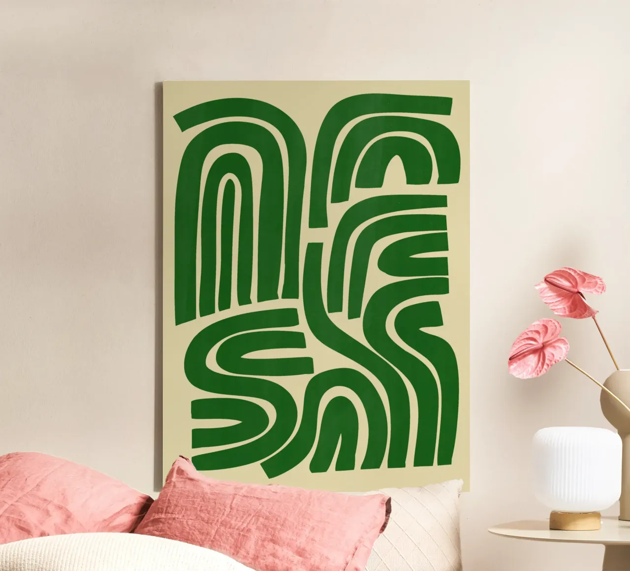 Strip in green canvas by Little Dean