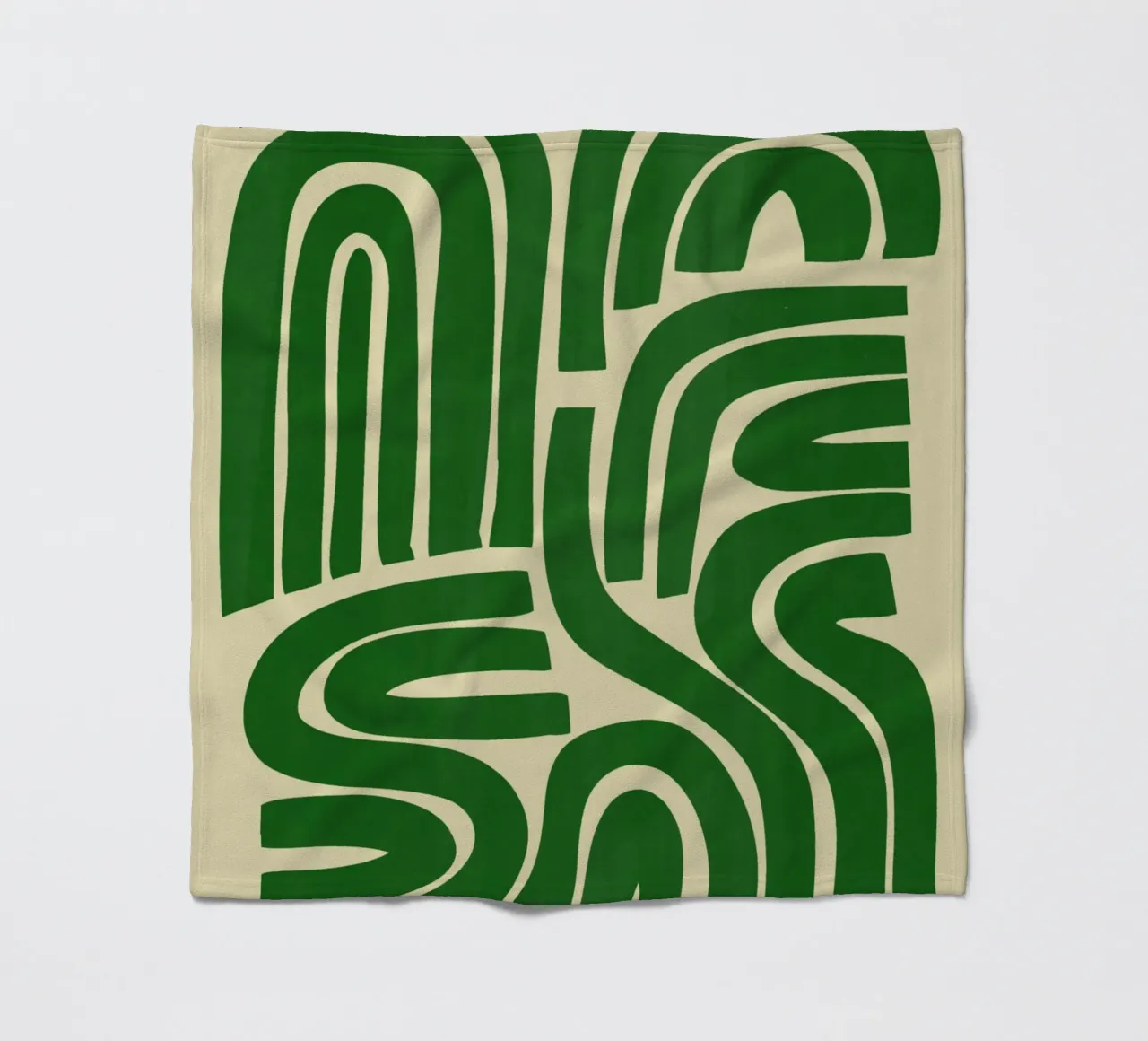 Striscia in verde coperta in pile da Little Dean