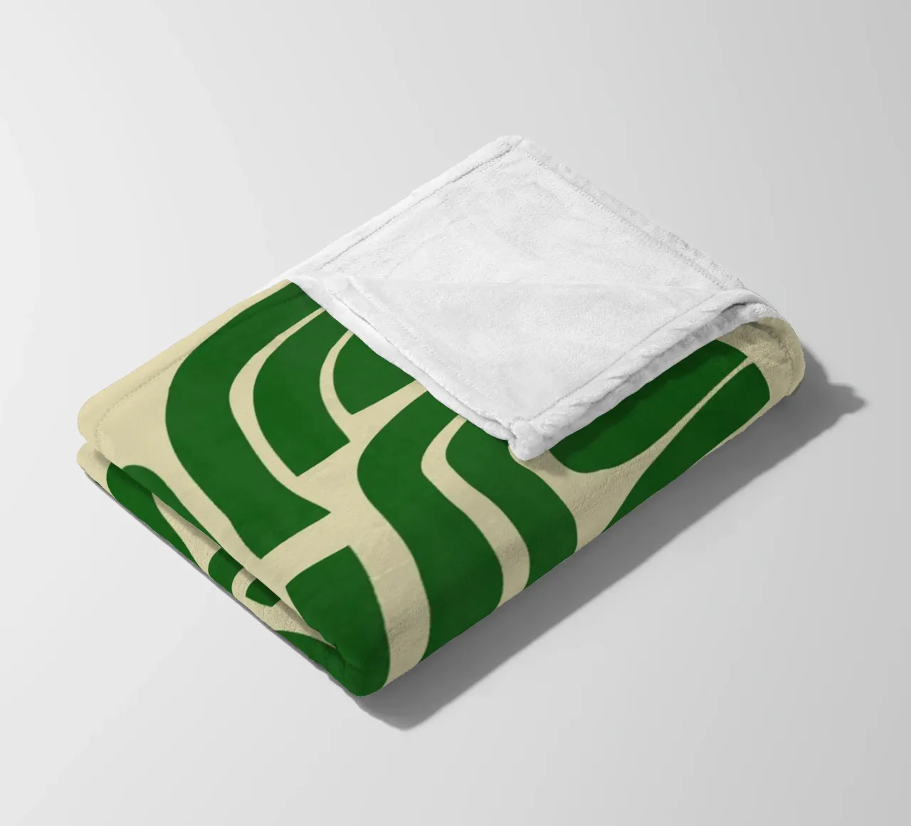 Striscia in verde coperta in pile da Little Dean