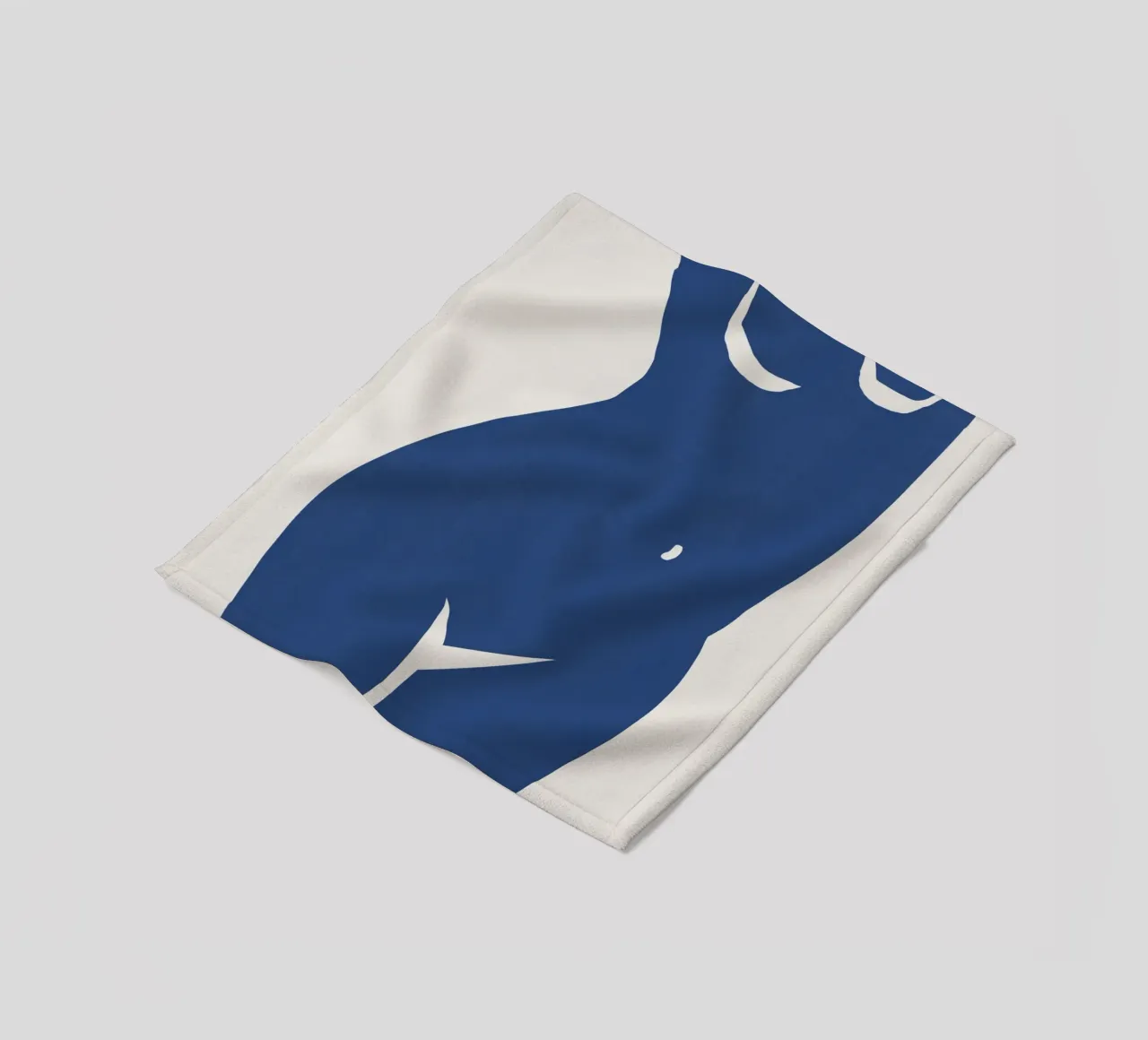 Figura in blu coperta in pile da Little Dean