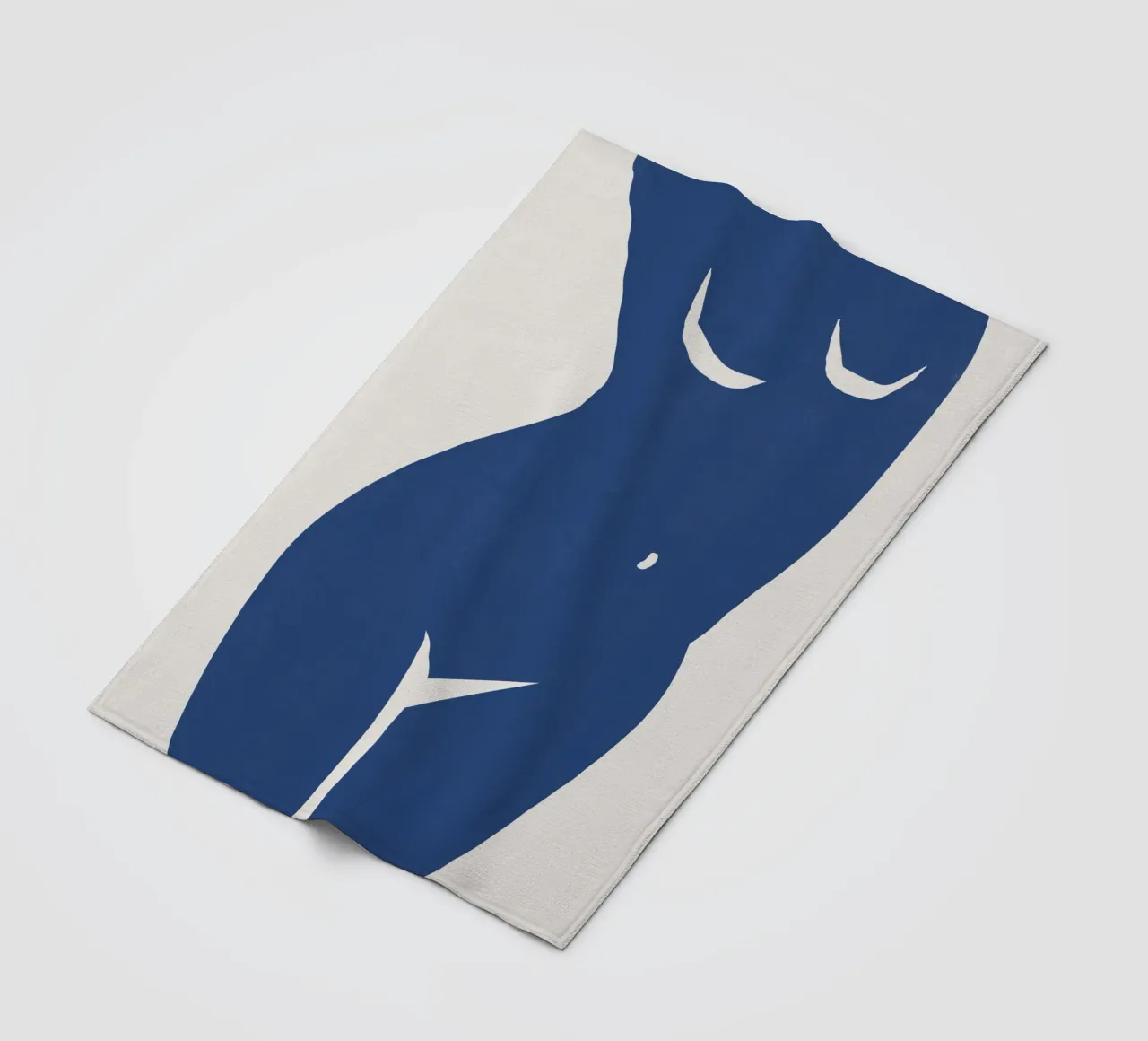 Figura in blu coperta in pile da Little Dean