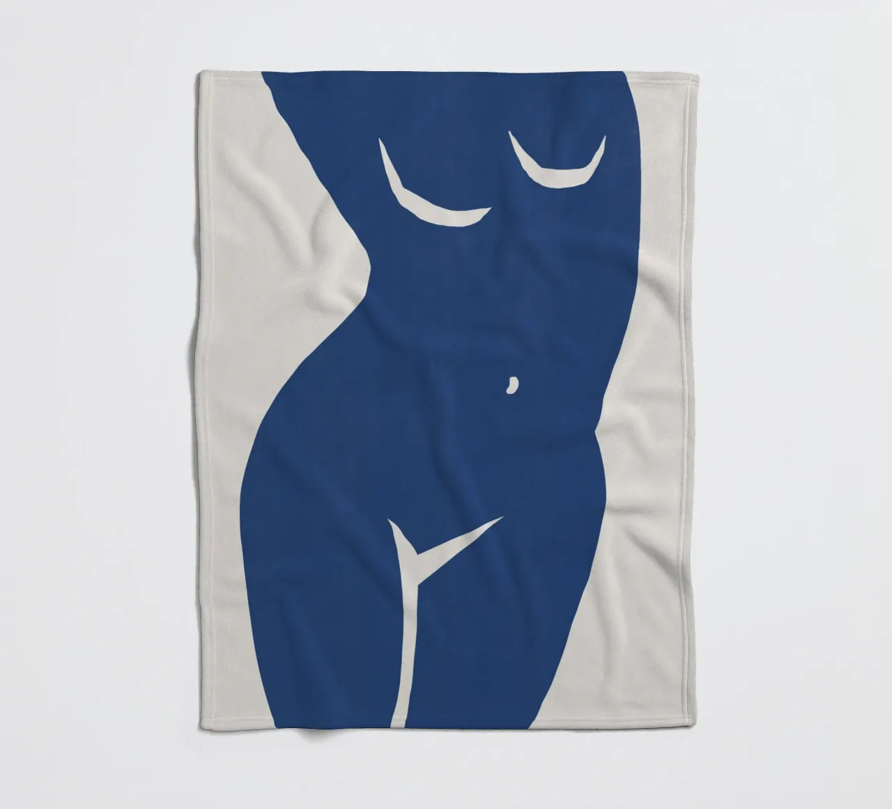 Figura in blu coperta in pile da Little Dean