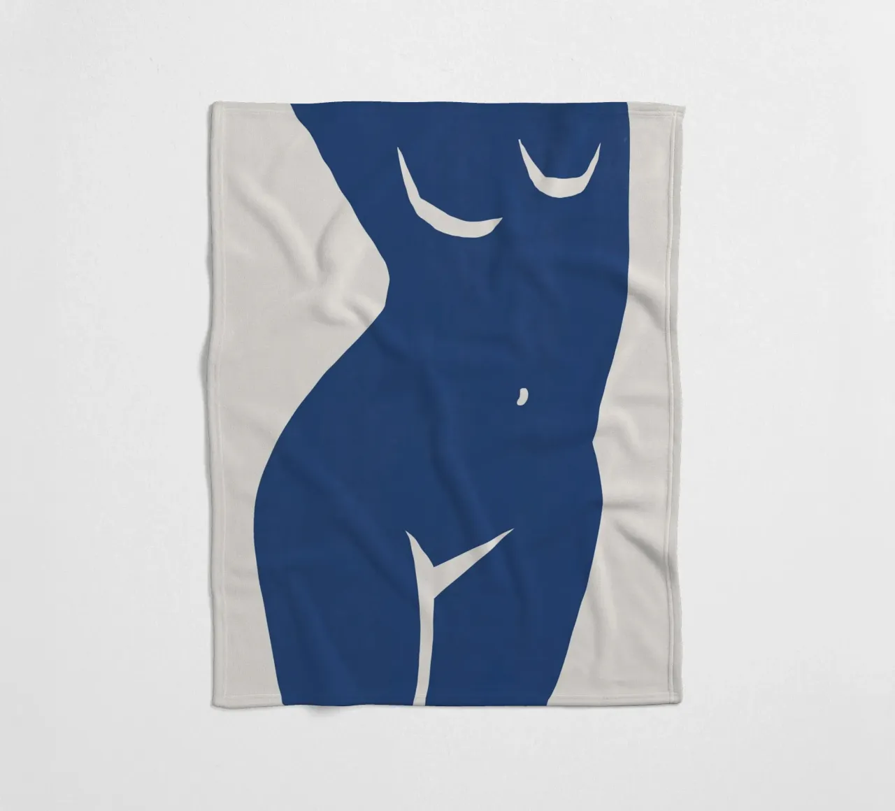 Figura in blu coperta in pile da Little Dean