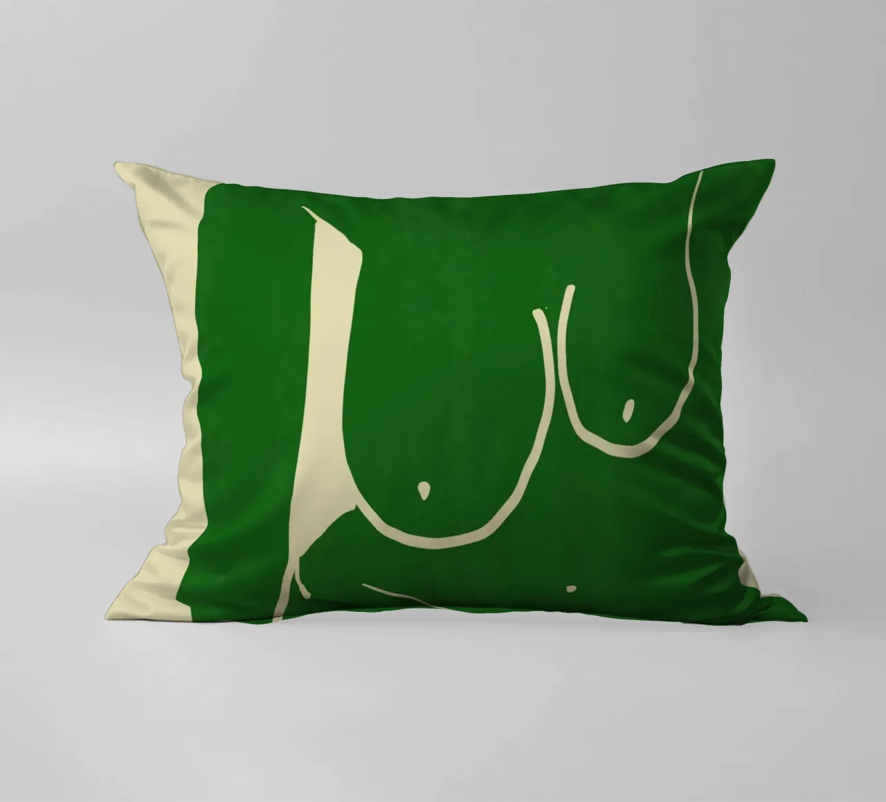 Modello in verde cuscino da Little Dean