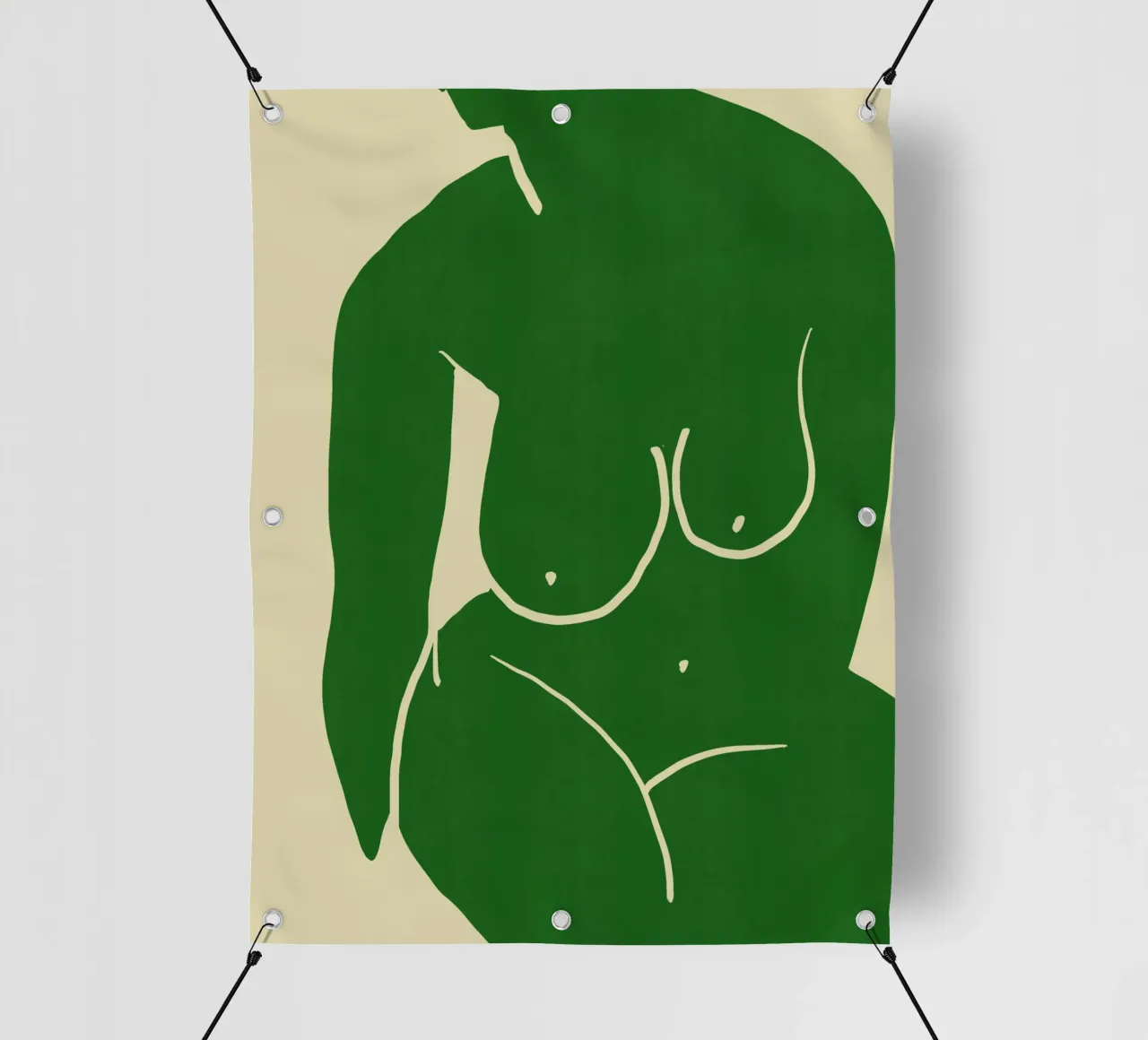 Modello in verde telo in pvc da Little Dean