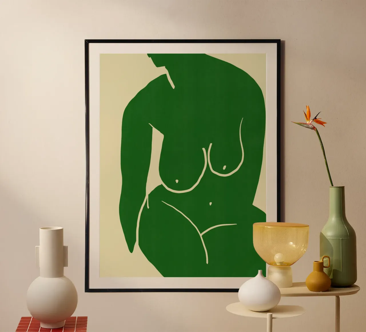 Modello in verde poster da Little Dean