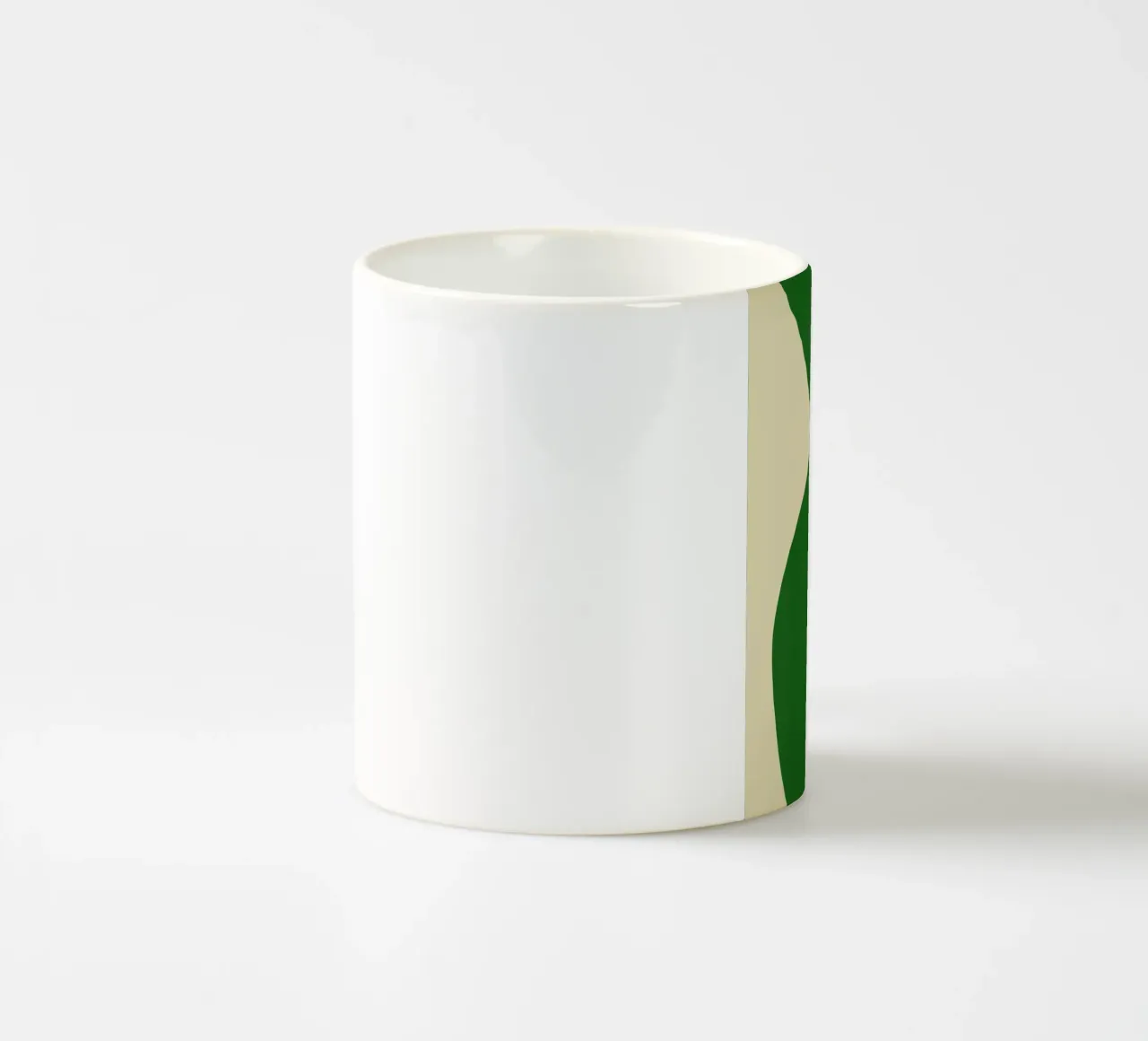 Figura in verde tazza in ceramica da Little Dean