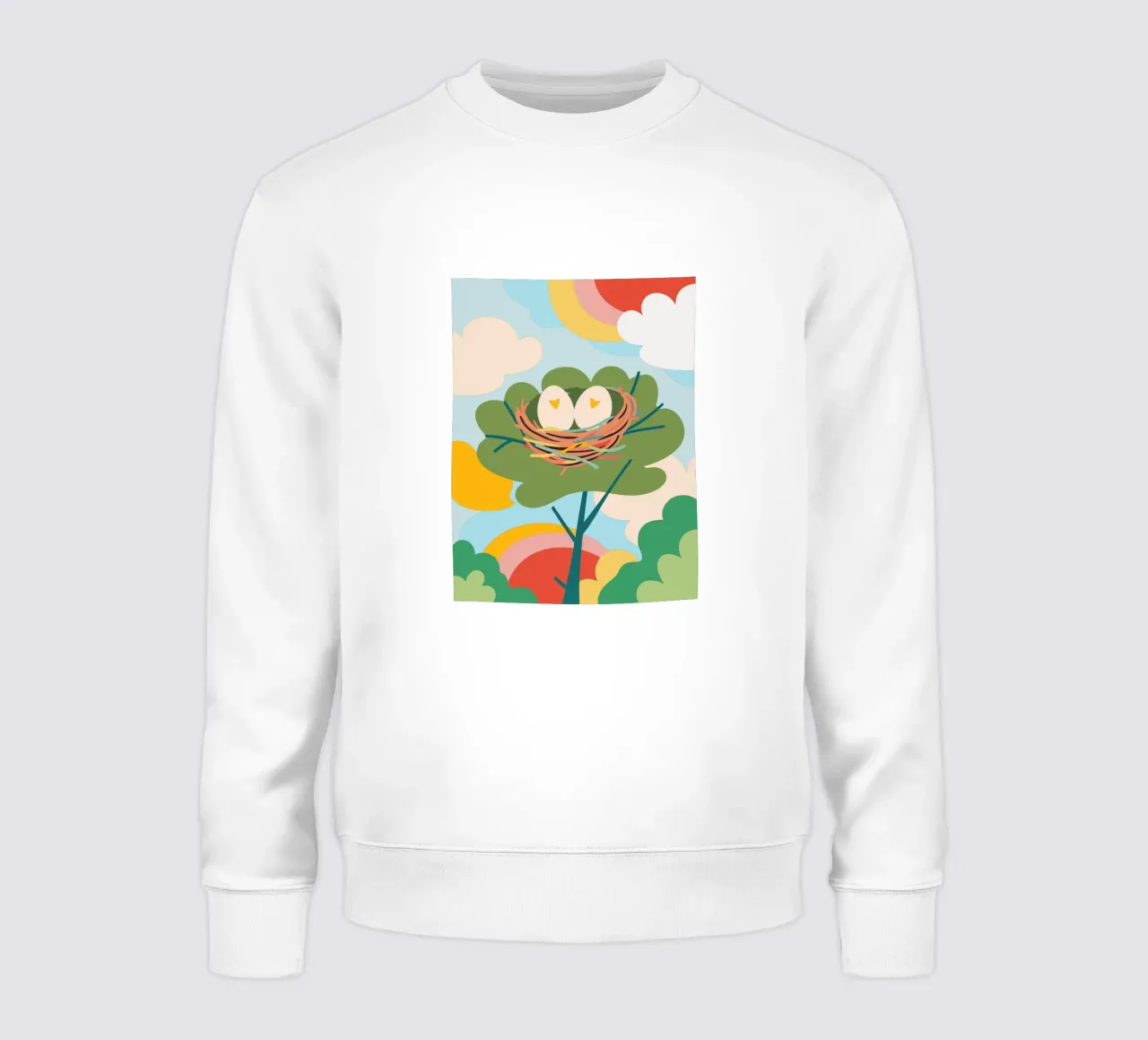 Vogelnest legt eieren sweatshirt van CUTE ANIMALS