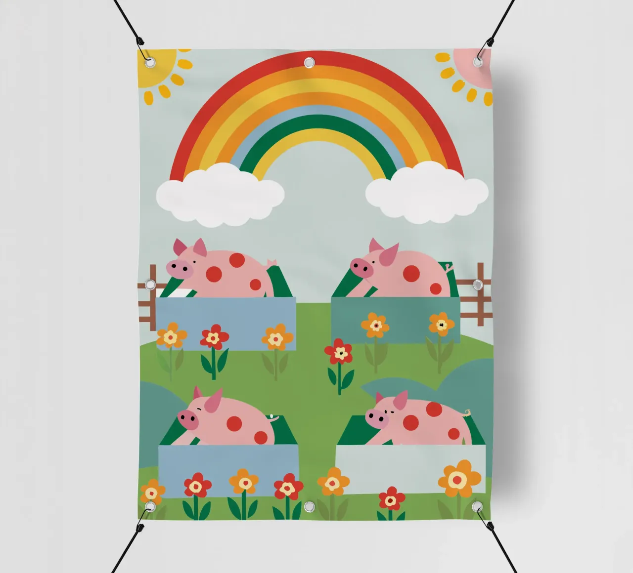 Allevamento di suini telo in pvc da CUTE ANIMALS
