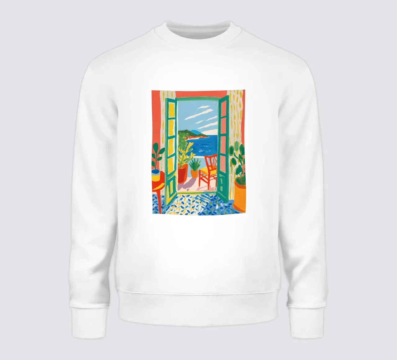 Vue estivale de la nature sweat de Carinaprint