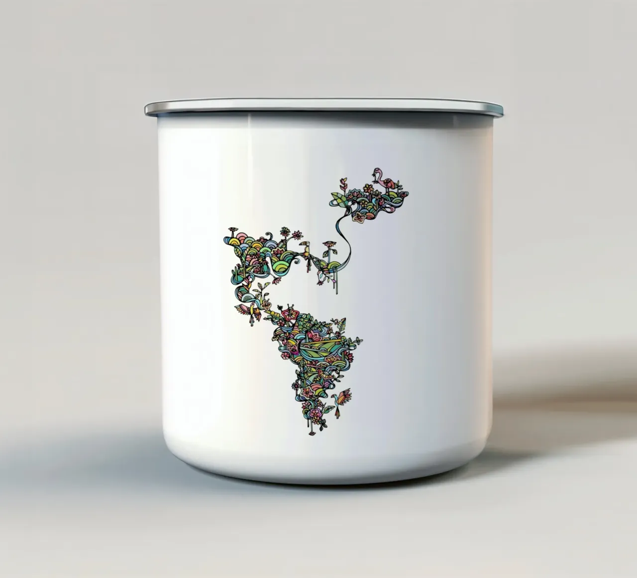 Tropicale tazza in smalto da Ninhol