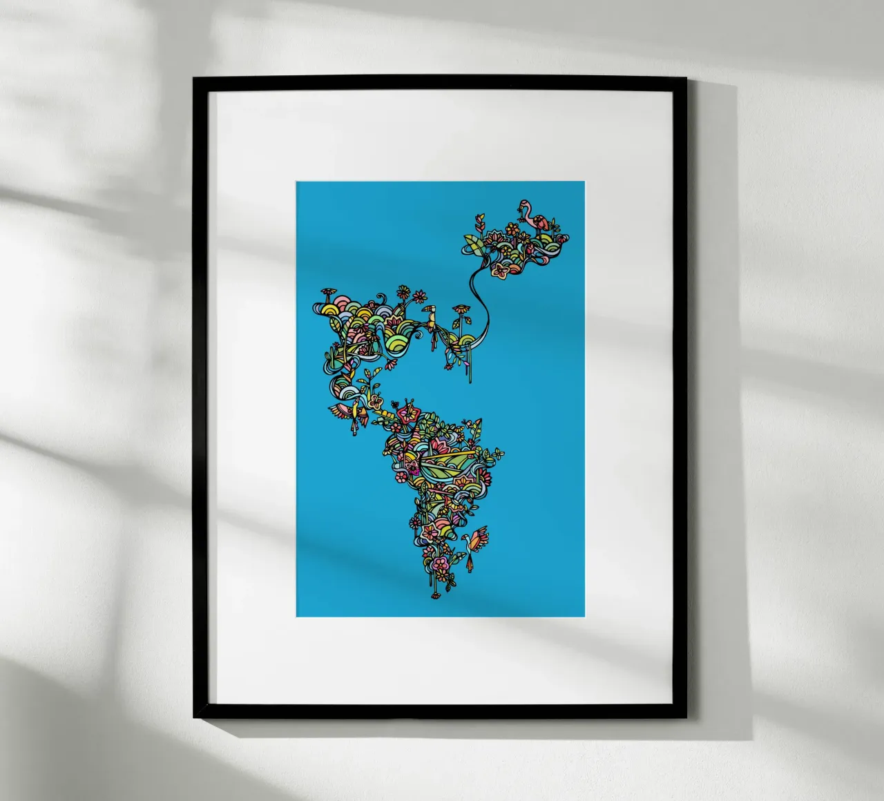 Tropicale poster con telaio in plastica da Ninhol