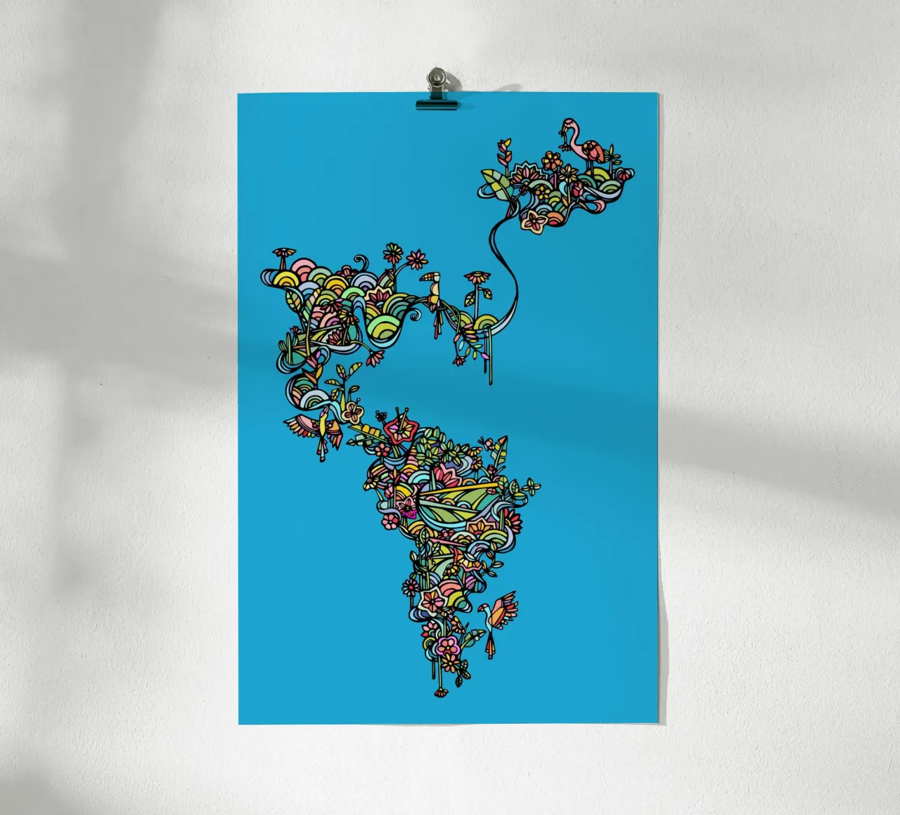 Tropicale poster con telaio in plastica da Ninhol