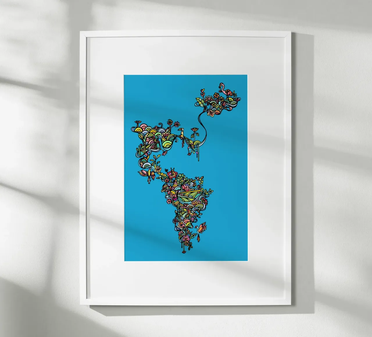 Tropicale poster con telaio in plastica da Ninhol