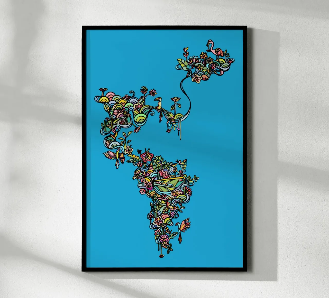 Tropicale poster con telaio in plastica da Ninhol