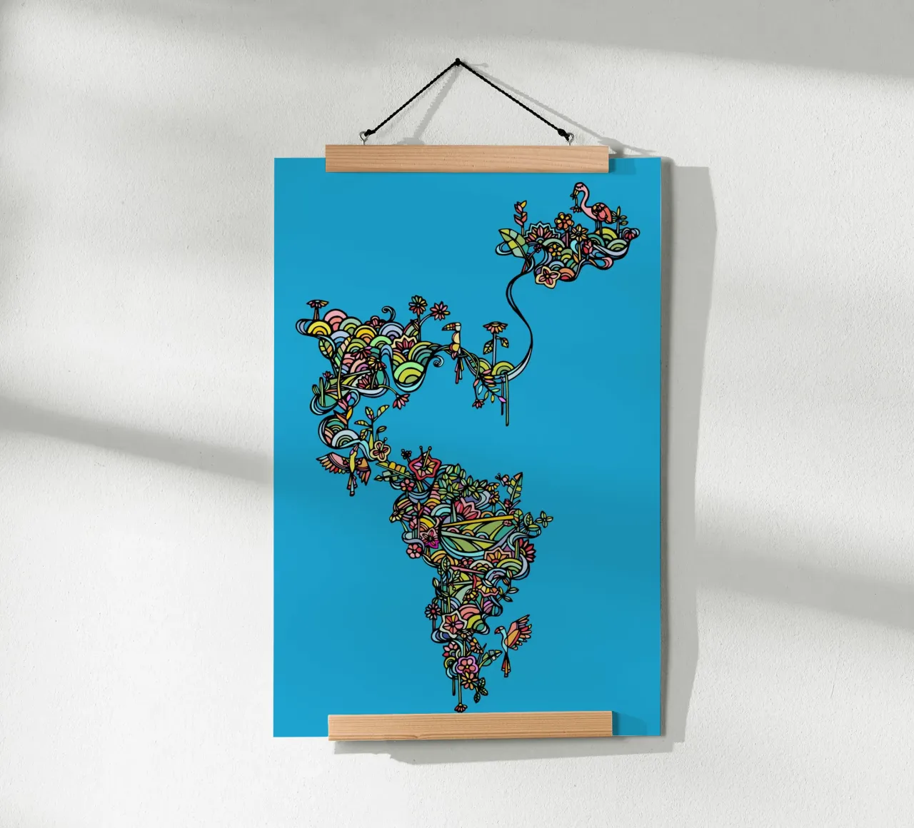 Tropicale poster con telaio in plastica da Ninhol