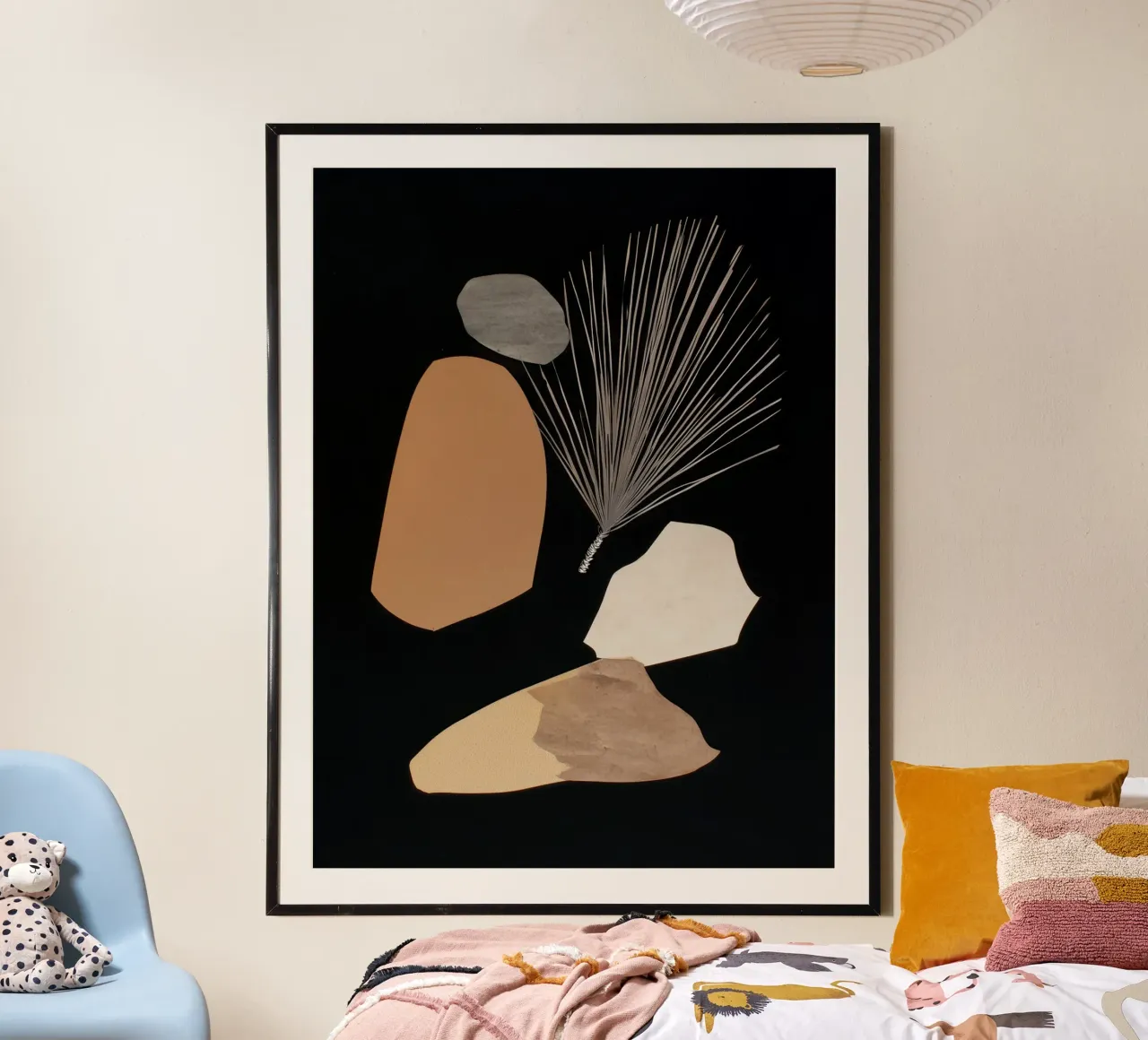 Spargimento del deserto 1 poster con telaio in alluminio da Seed & Signal
