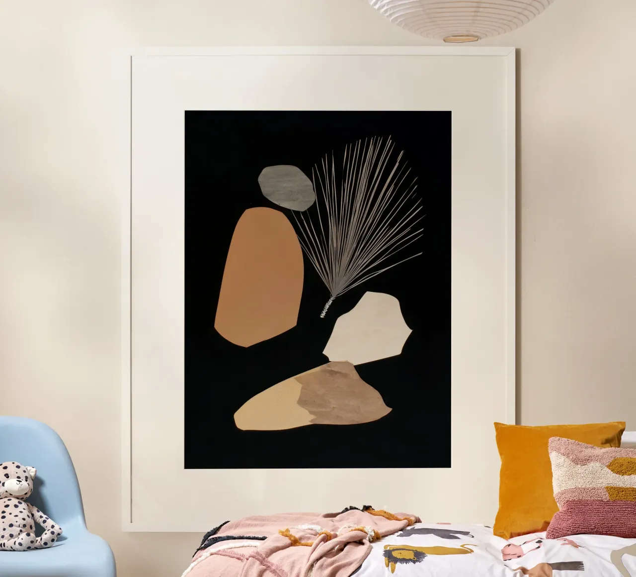 Spargimento del deserto 1 poster con telaio in alluminio da Seed & Signal