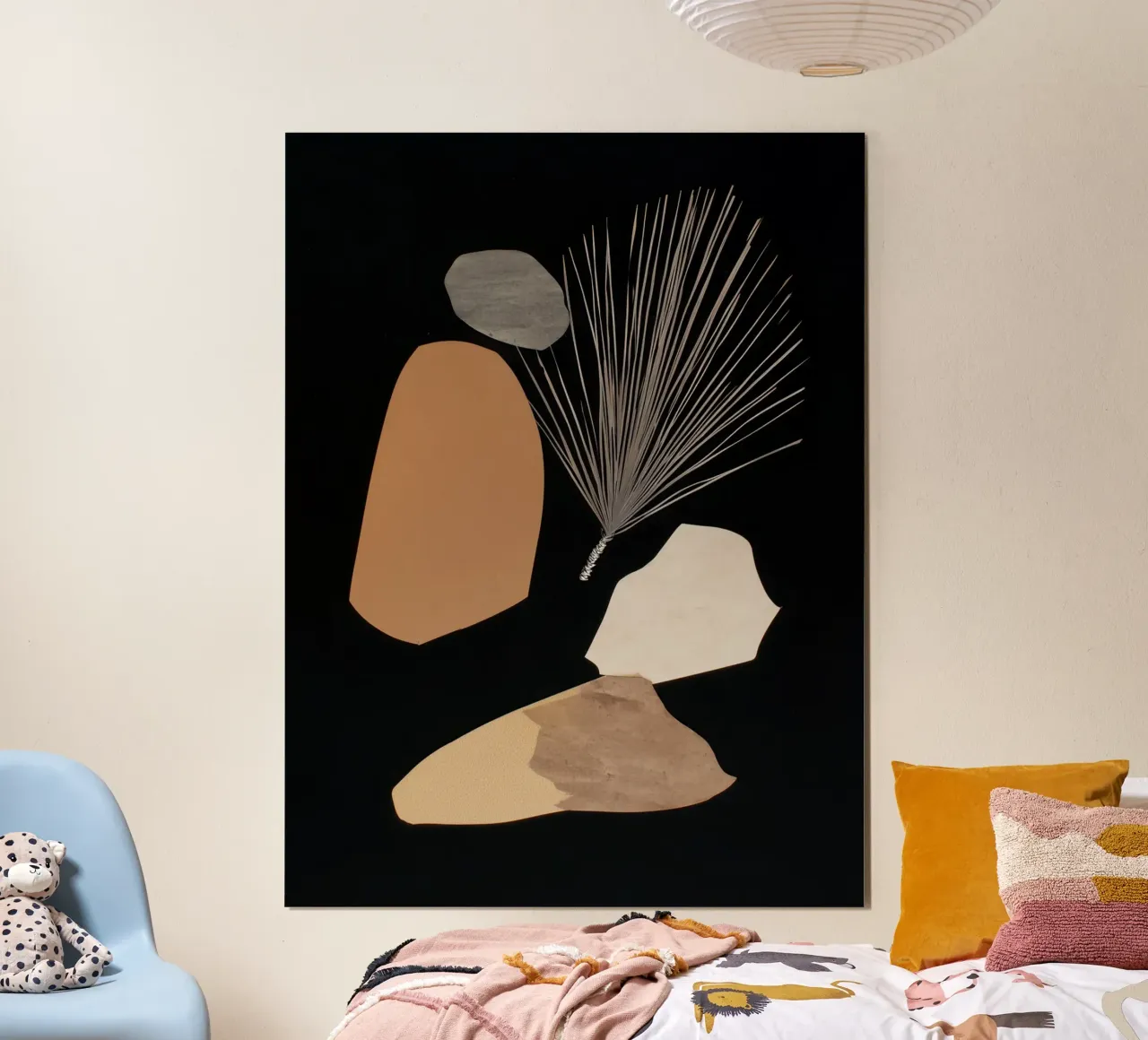 Spargimento del deserto 1 poster con telaio in alluminio da Seed & Signal