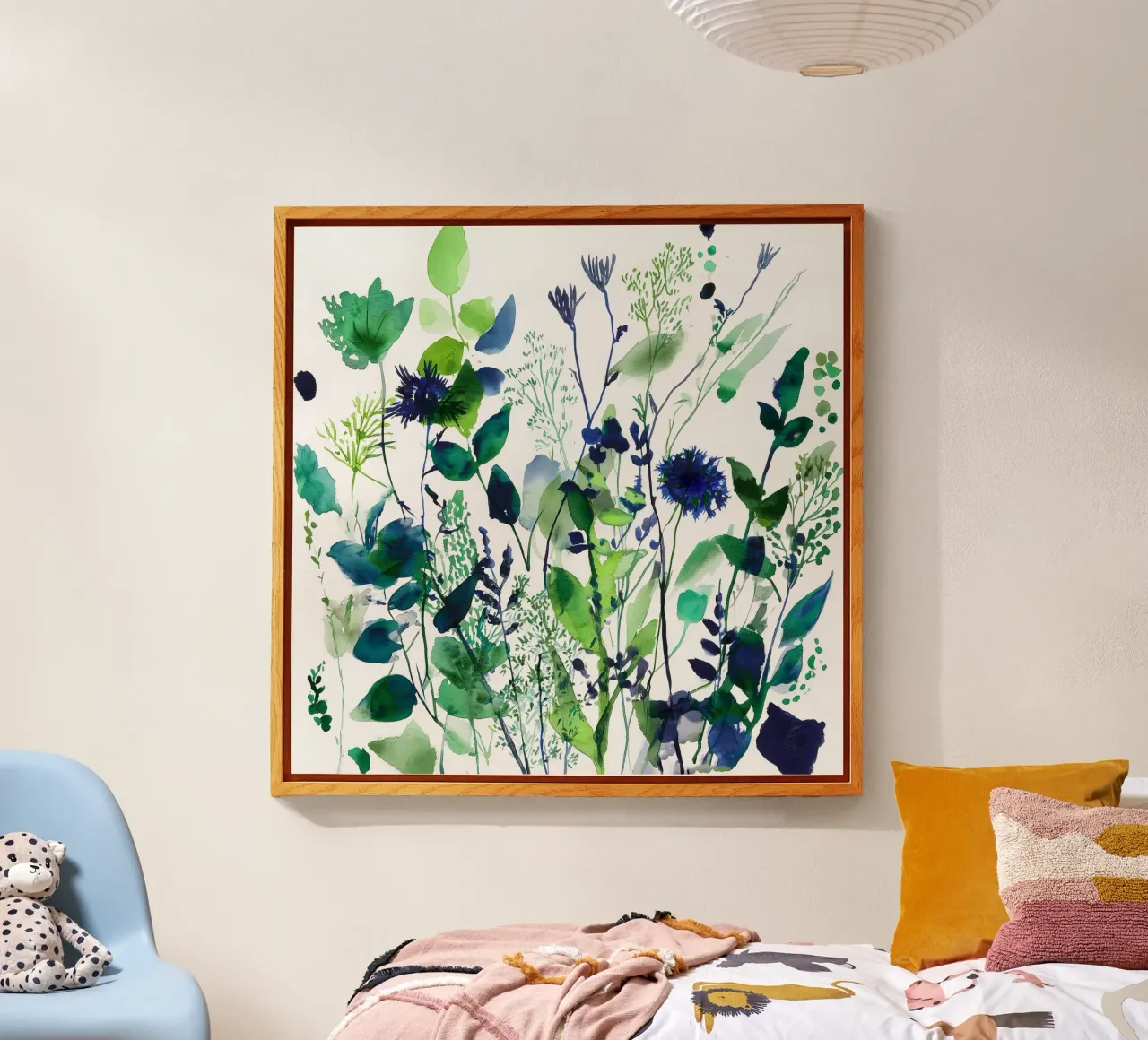 Verdure in blu plexiglass da Sophia Calder Studio