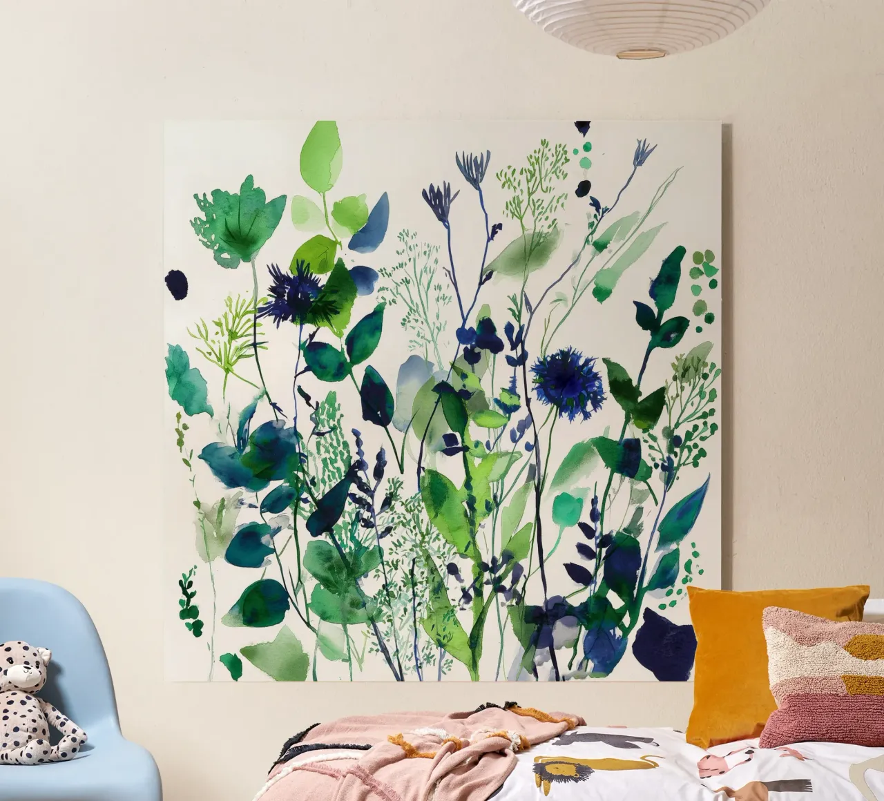 Verdure in blu plexiglass da Sophia Calder Studio