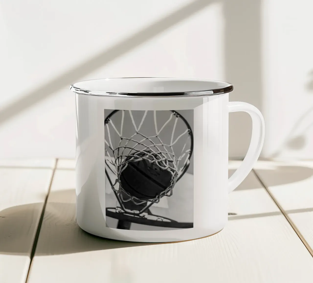 pallacanestro tazza in smalto da Elliott Walsh