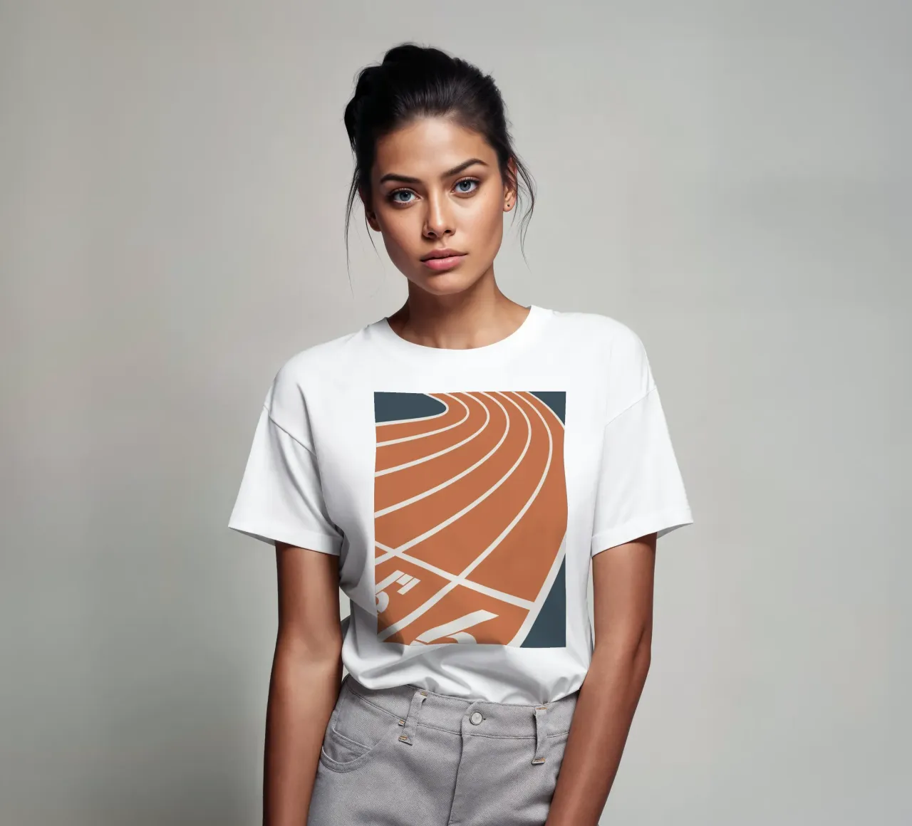 pista di atletica corsie di corsa t-shirt da Elliott Walsh