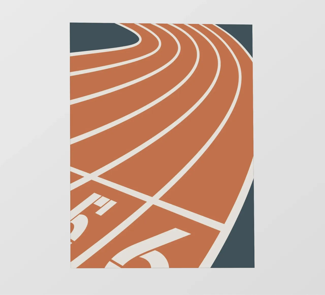 pista di atletica corsie di corsa telo in pvc da Elliott Walsh