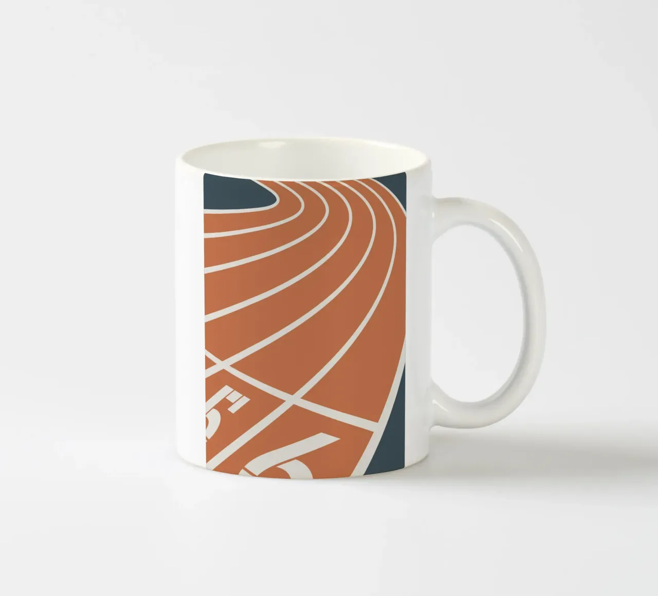 pista di atletica corsie di corsa tazza in ceramica da Elliott Walsh