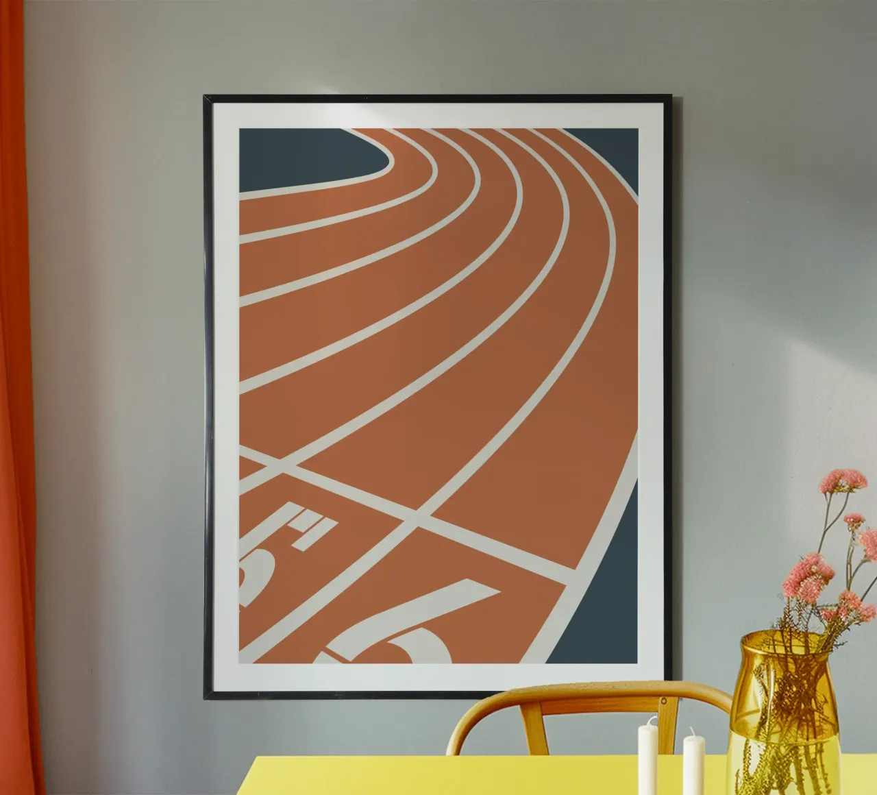 pista di atletica corsie di corsa carta hahnemühle da Elliott Walsh