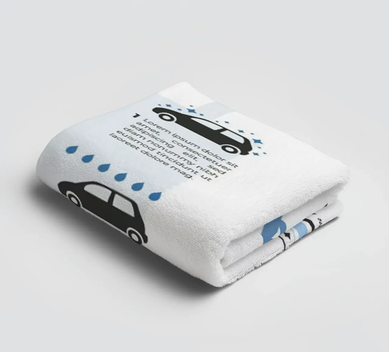 Poster autowasstraat badhanddoek van williamsshop
