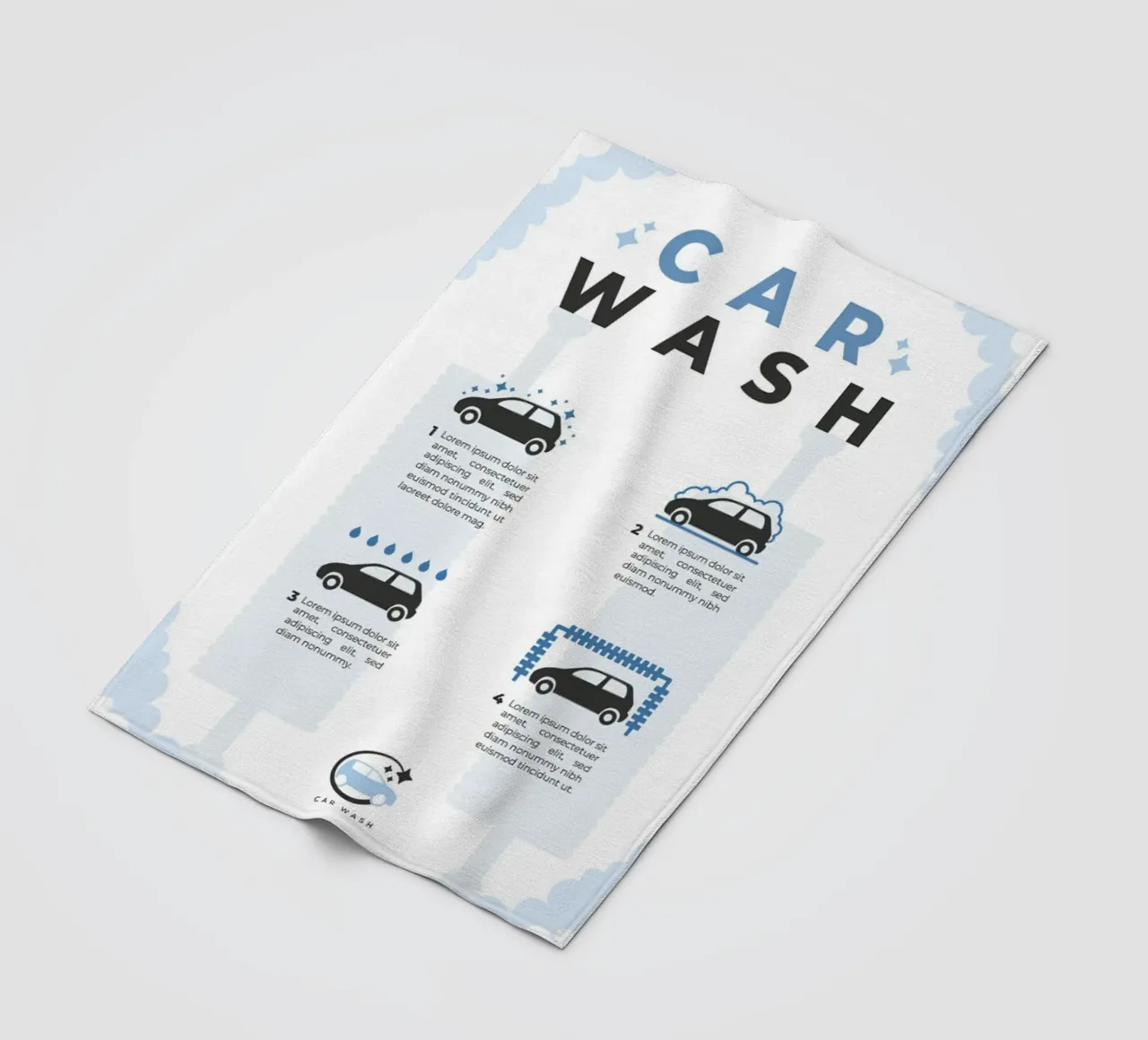 Car wash poster fleece blanket by williamsshop