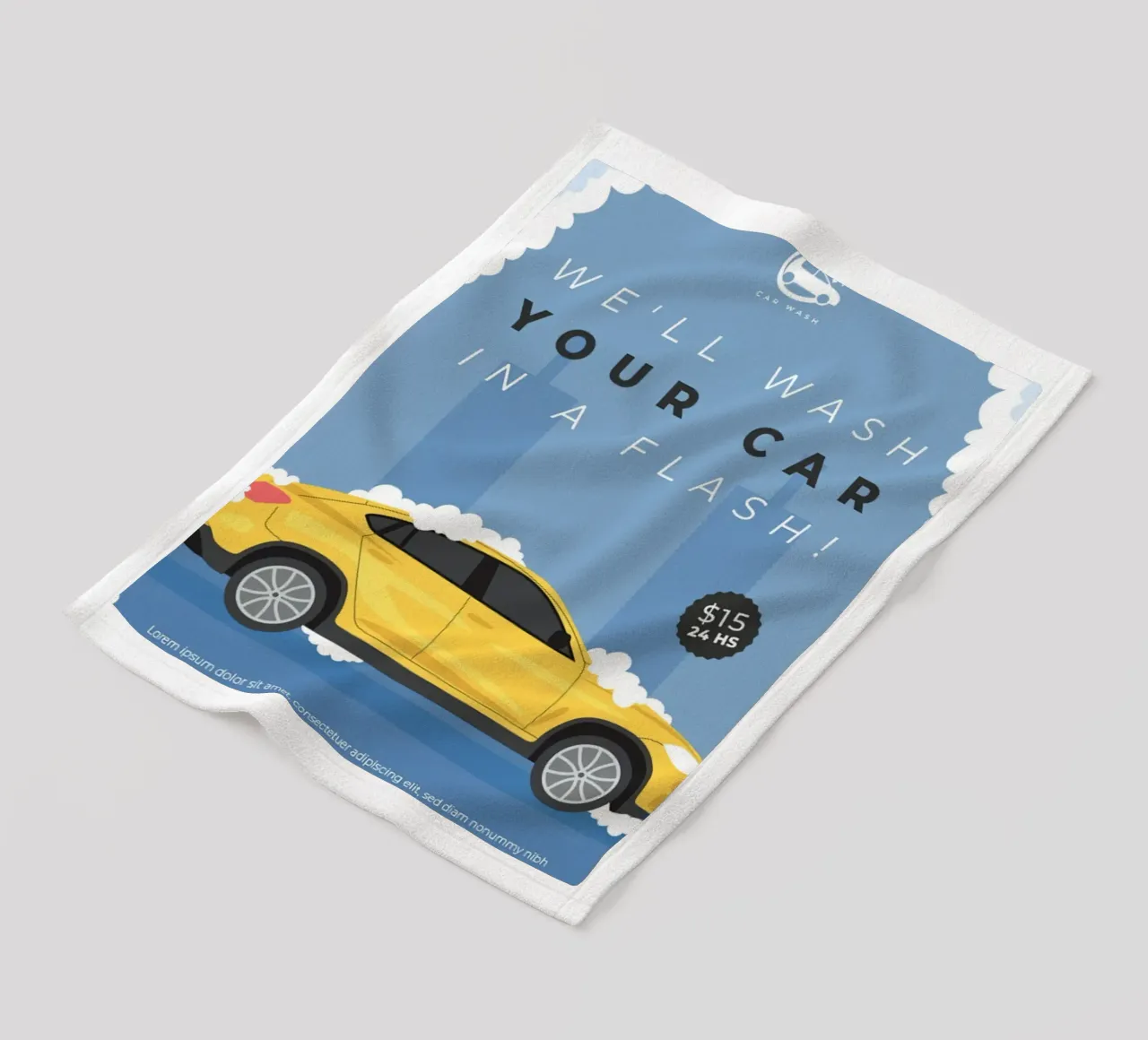 Poster dell'autolavaggio coperta in pile da williamsshop