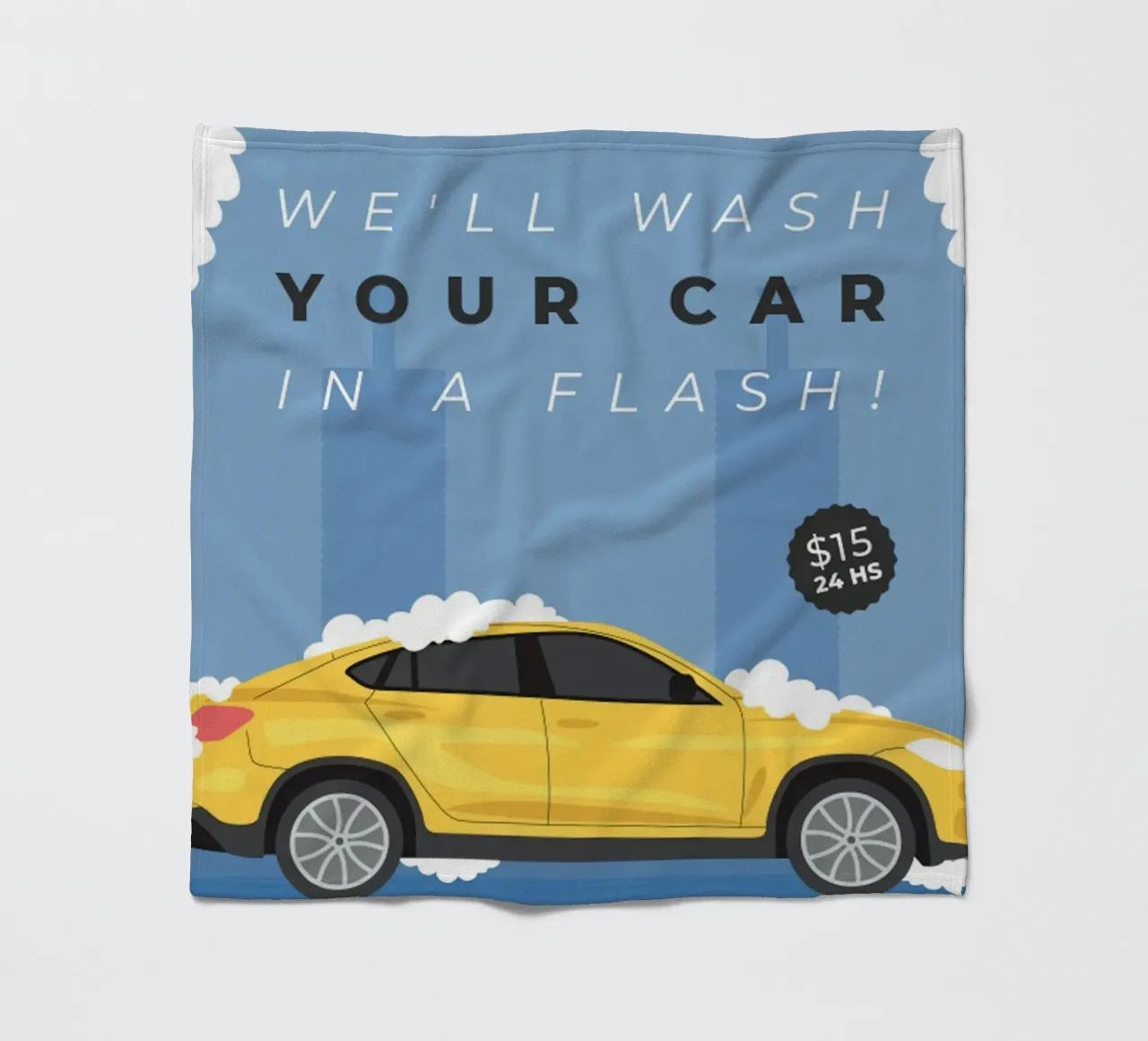 Poster dell'autolavaggio coperta in pile da williamsshop