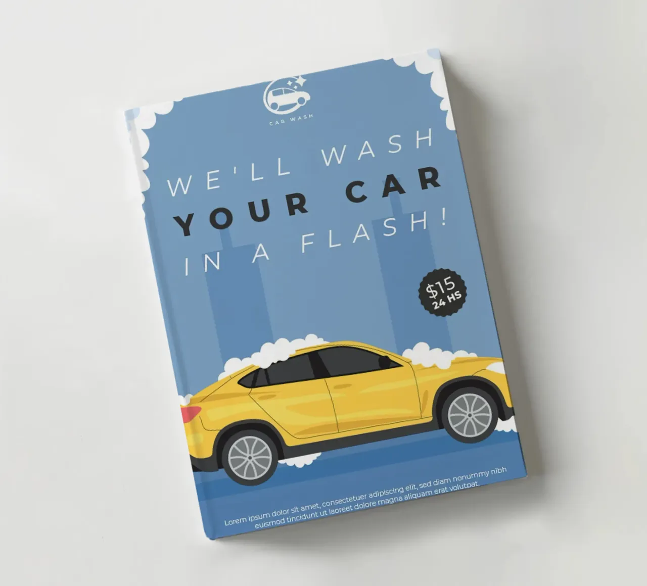 Car wash poster notebook by williamsshop