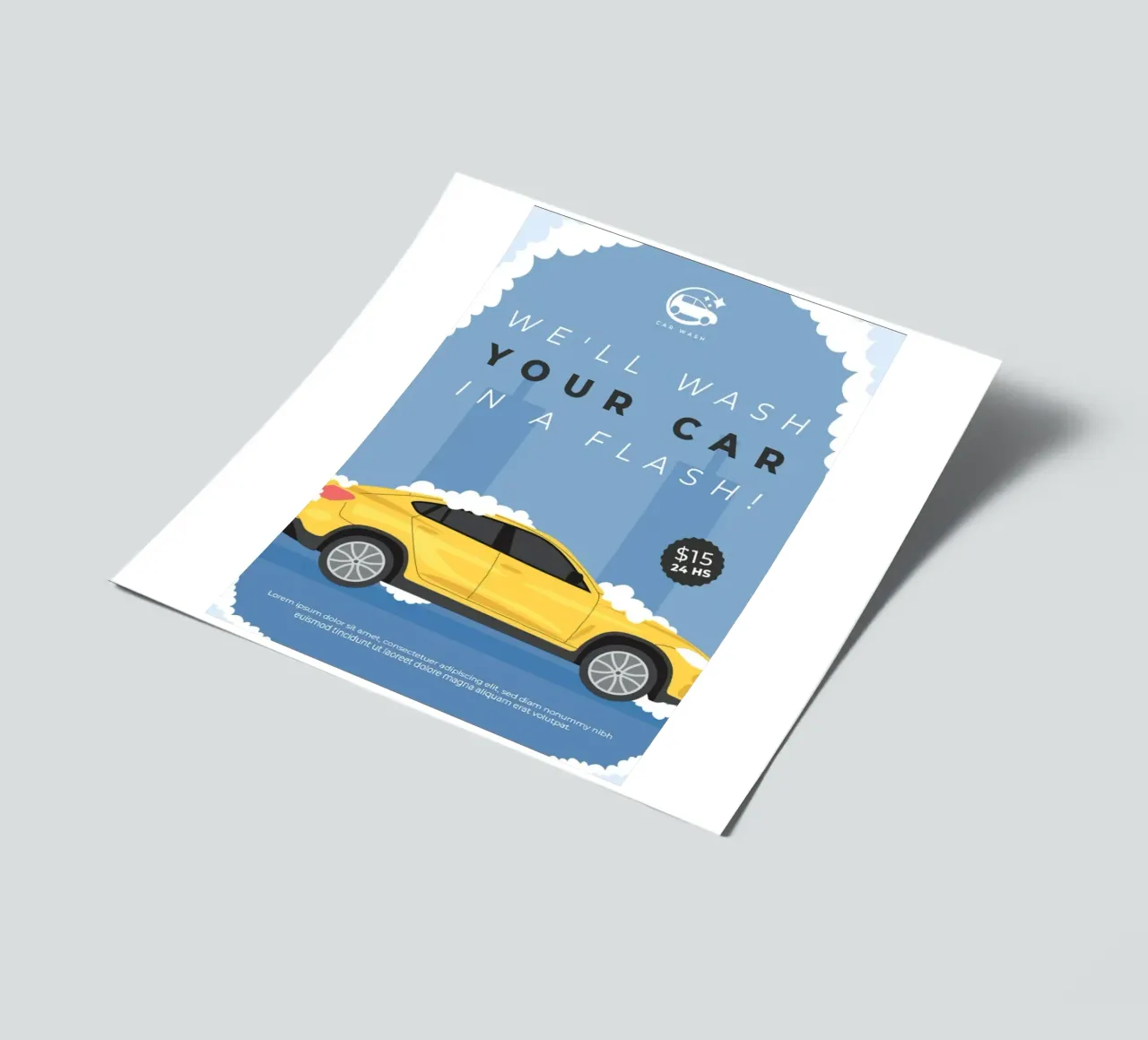 Car wash poster sticker sheet by williamsshop