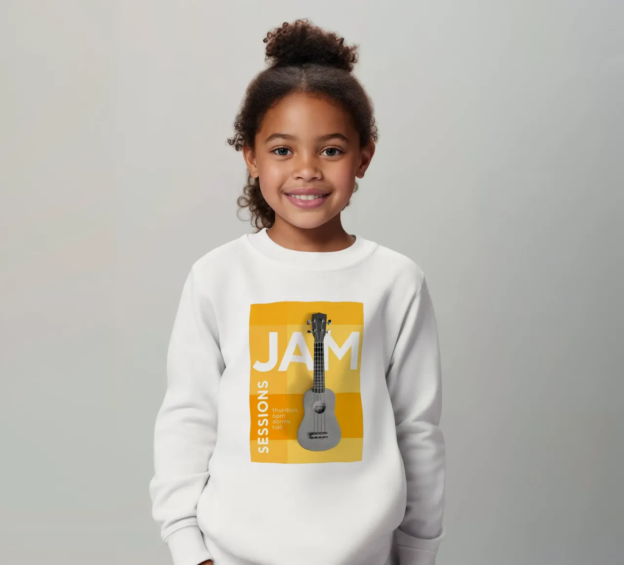 Guitar lessons poster kids sweatshirt by williamsshop