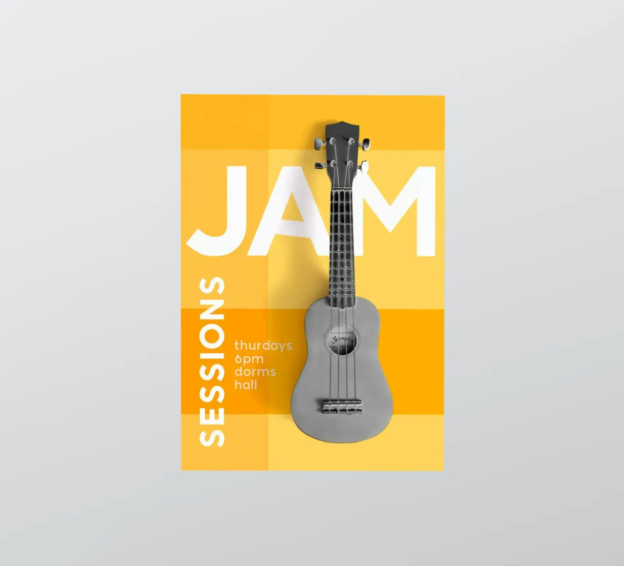 Guitar lessons poster sticker by williamsshop