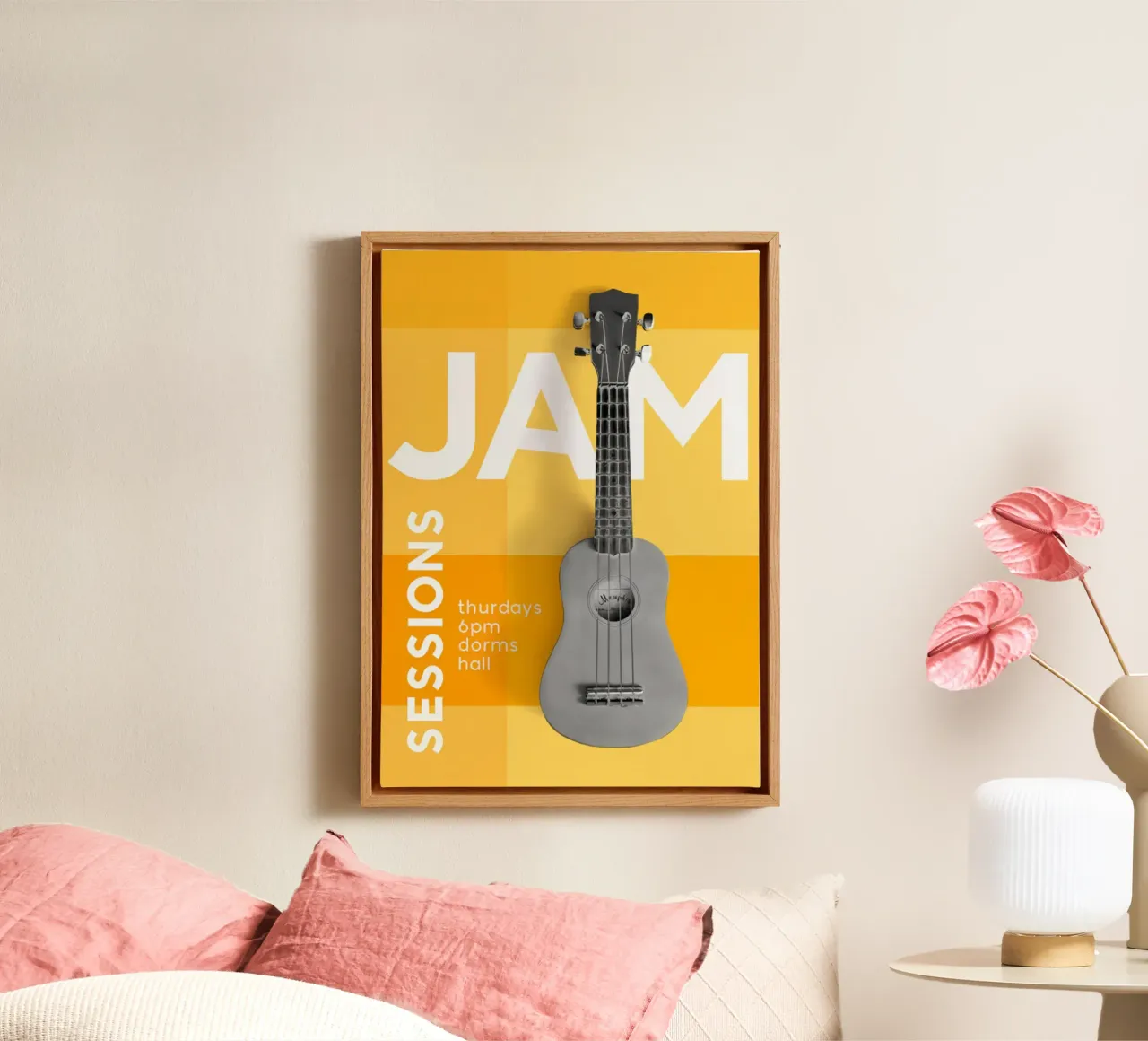 Guitar lessons poster canvas by williamsshop