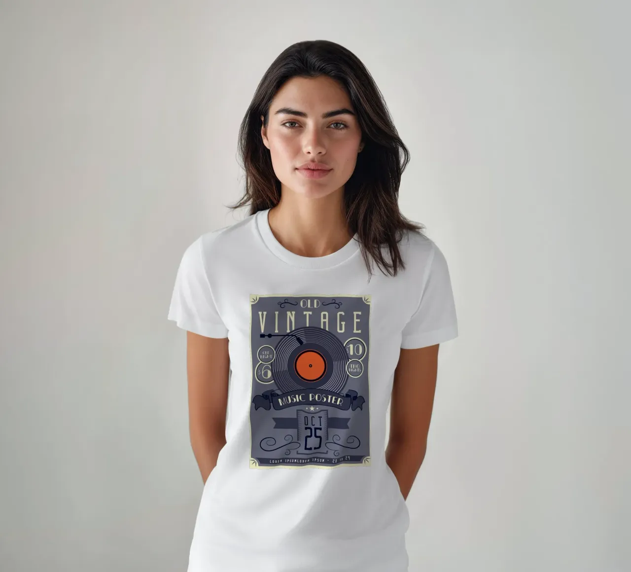 Vecchio poster musicale d'epoca t-shirt da williamsshop