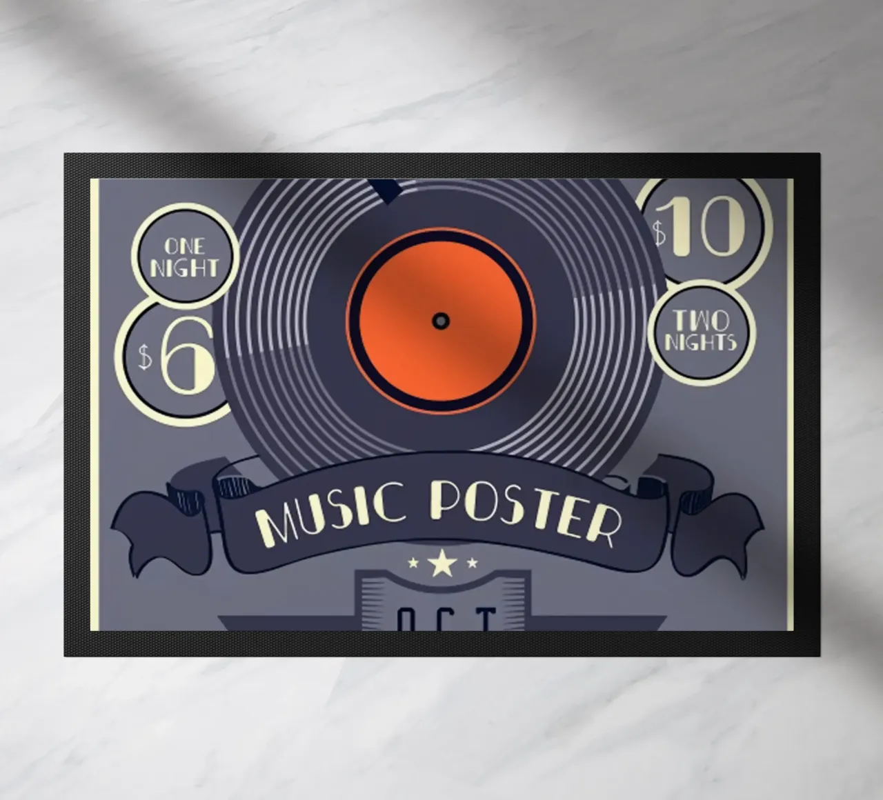 Vecchio poster musicale d'epoca zerbino da williamsshop
