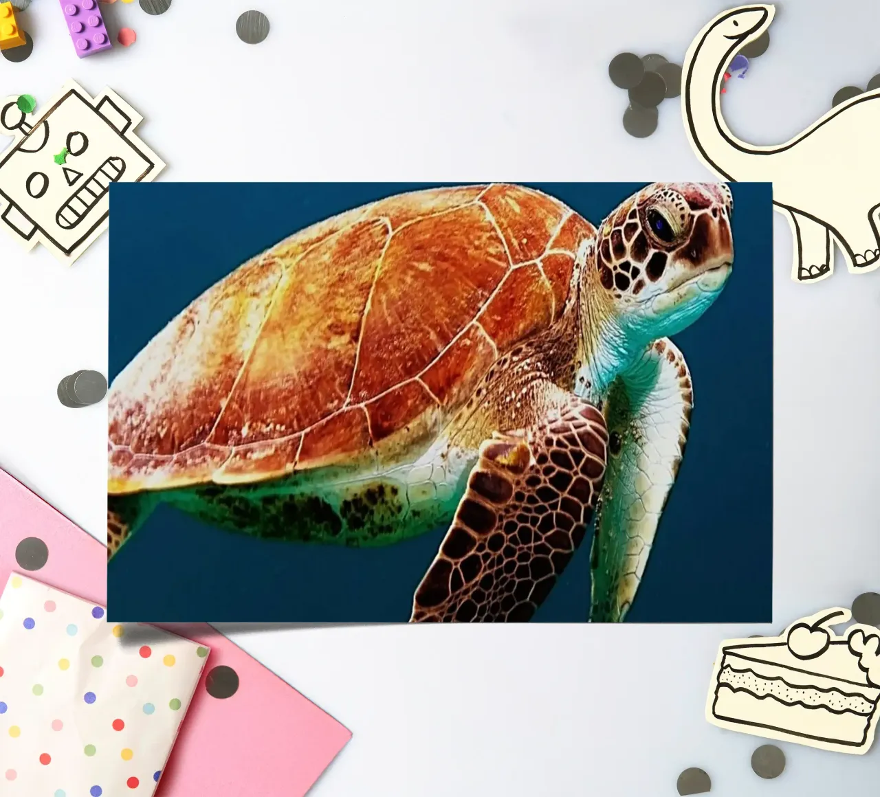 Geboren, um das Meer zu durchstreifen Stickerbogen von Nature's Palette