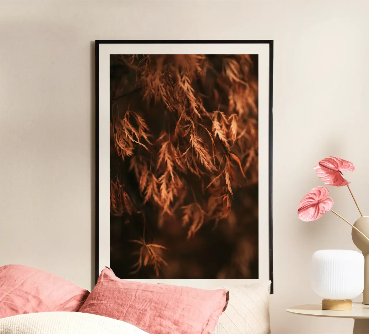 acero autunnale poster con telaio in plastica da Earthly Visions