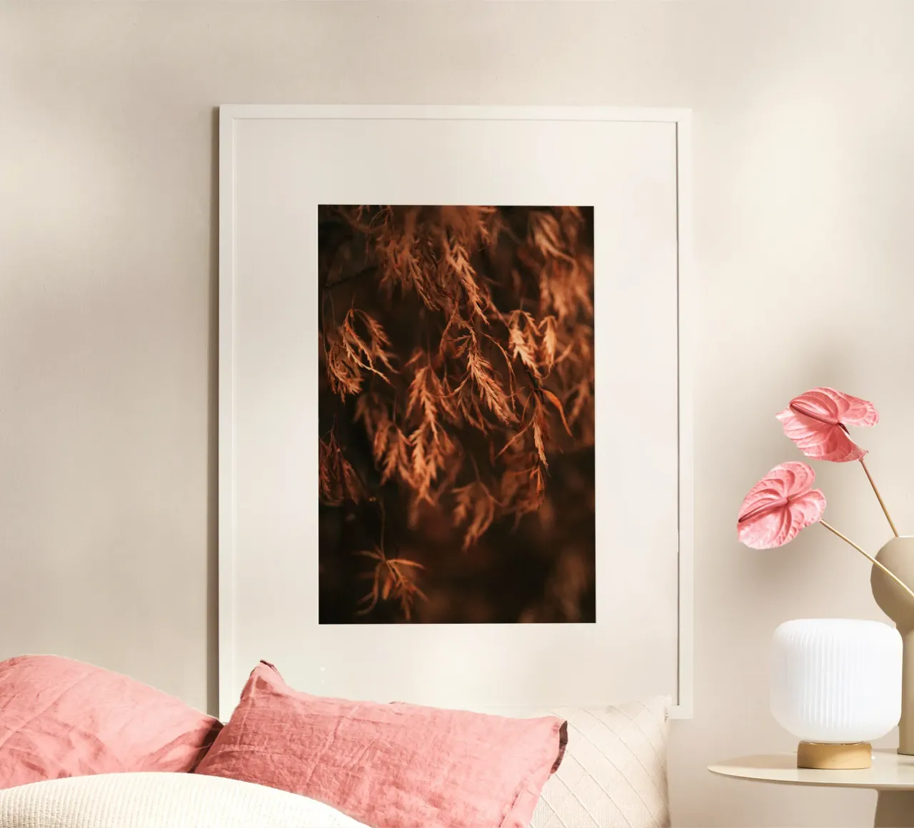 acero autunnale poster con telaio in plastica da Earthly Visions