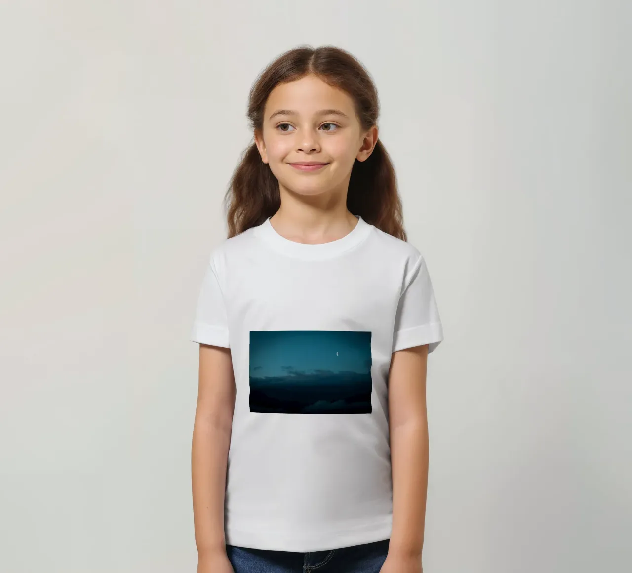 moon clouds t-shirt bambini da Earthly Visions