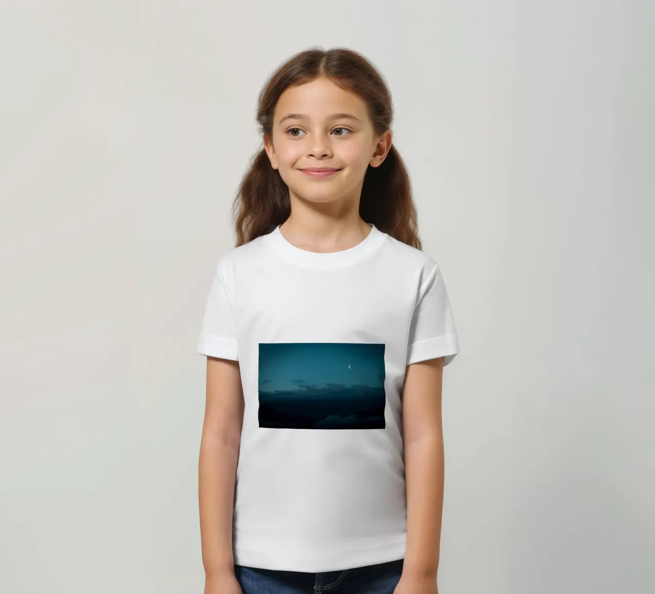 moon clouds t-shirt bambini da Earthly Visions
