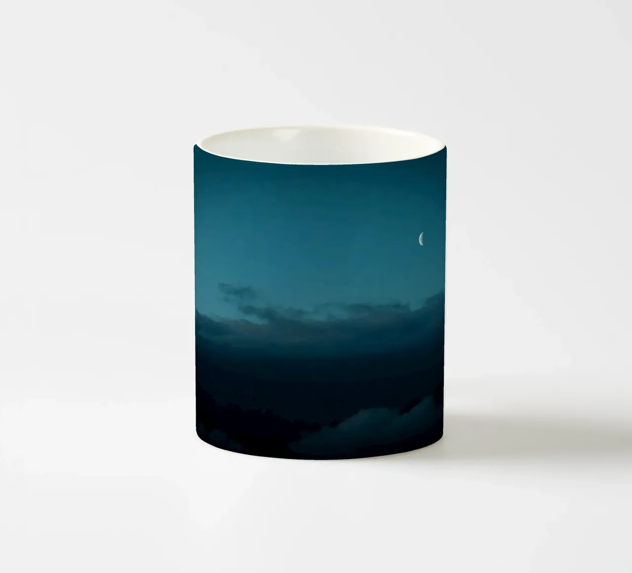 moon clouds ceramic mug by Earthly Visions