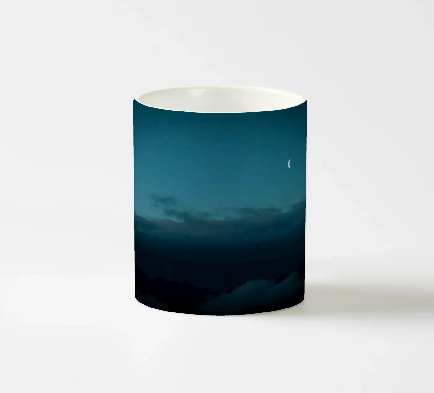 moon clouds ceramic mug by Earthly Visions