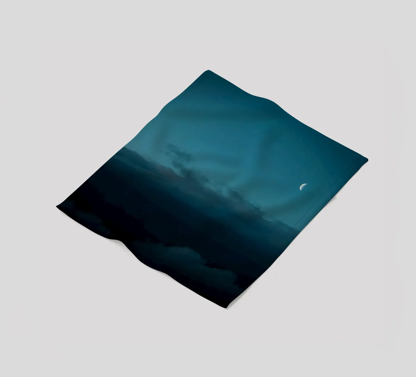 moon clouds fleece blanket by Earthly Visions